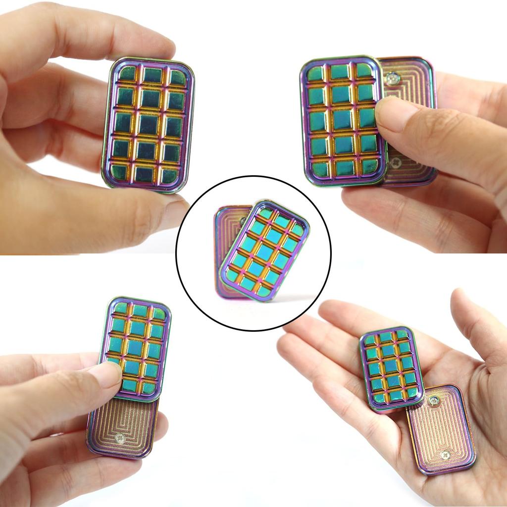 Fidget Slider Chocolate Shaped Magnetic Metal Fidget Toys EDC Adult Fidget Toys ADHD Anxiety Relief Toy Restless Toys