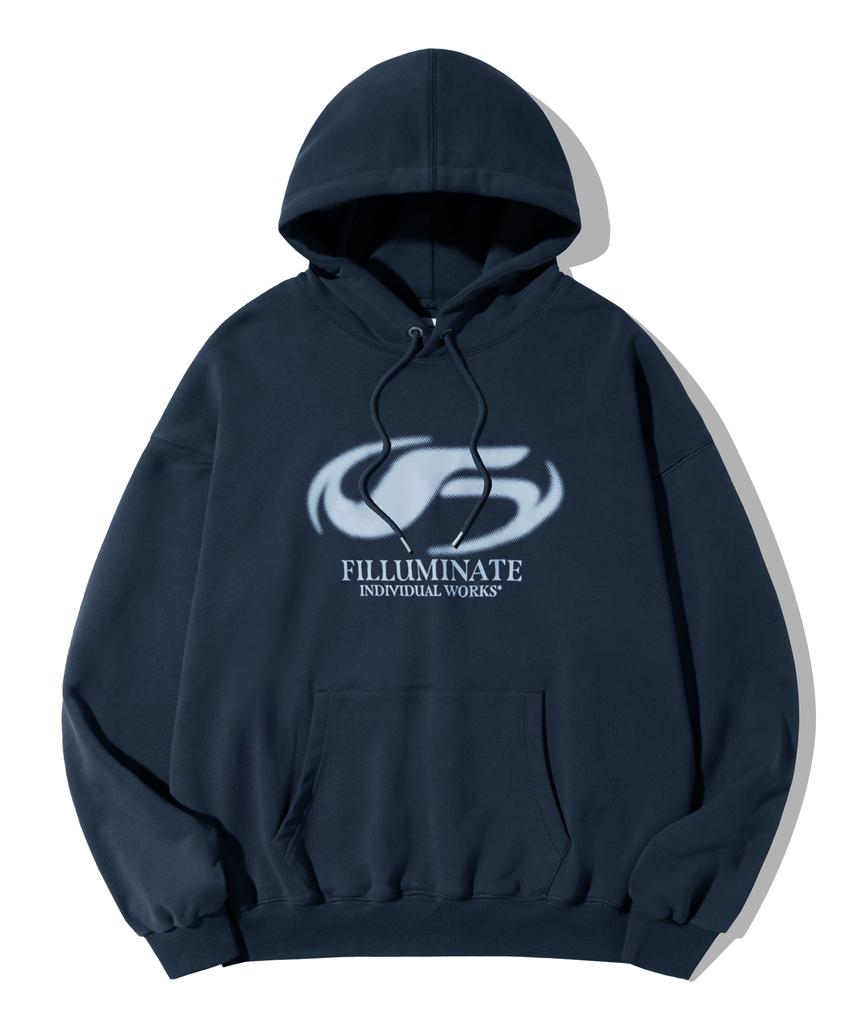 Symbol Logo Spread Hoodie - Navy