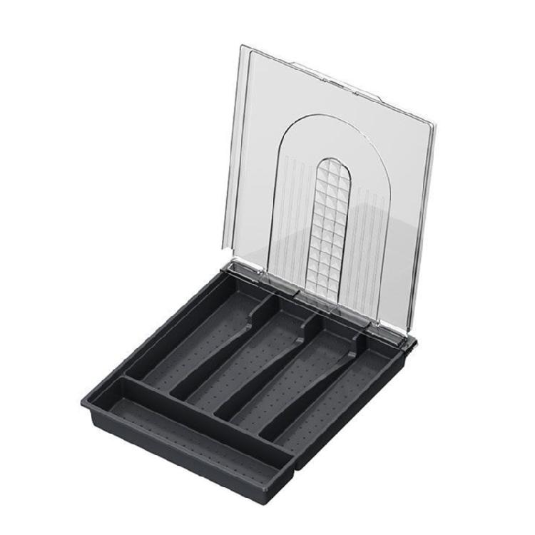 

Dustproof Kitchen Cutlery Storage Box with Lid Convenient for Storage Carrying