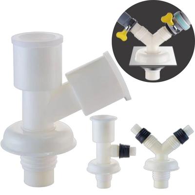 Conector de Scurgere cu Interfață Dublă Anti-Retur Adaptor pentru Teava de Scurgere a Chiuvetei cu Dublă Utilizare Ramificație Canalizare