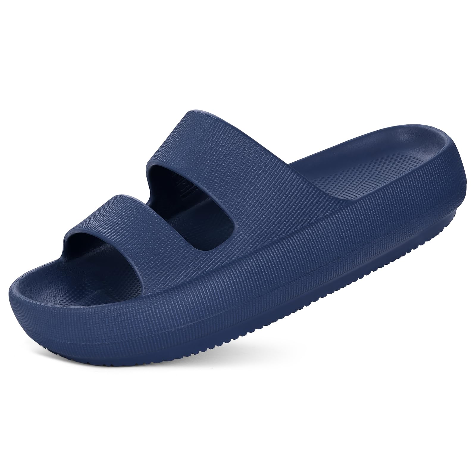 

Fashion Crestar Orthopedic Slide Sandals for Women Soft Recovery Slip on Sandals Lightweight Summer Cloud Slippers with Arch Support 37 тёмно-синий