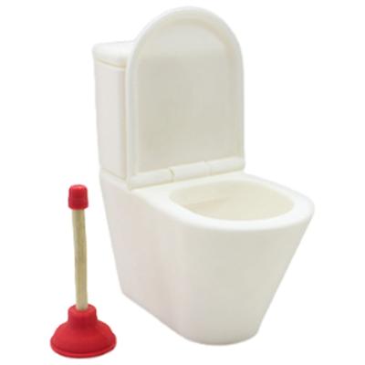 1/12 Miniature Doll House Accessory Realistic Toilet Seat Drainer Model For Doll House Bathroom Scene Display Decoration