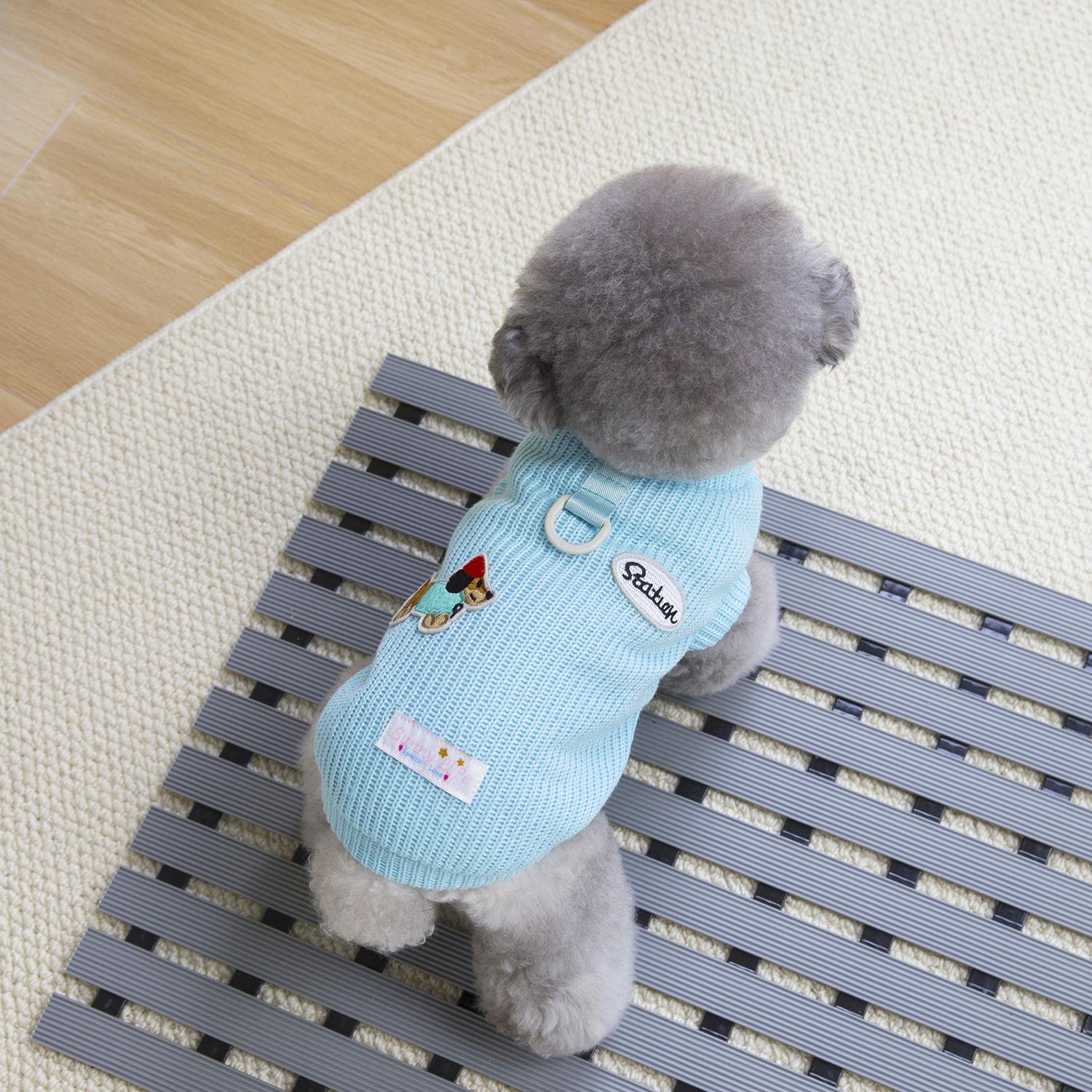 

Вязаный свитер для питомца Теплая зимняя одежда для собак и кошек Мягкий пуловер из шерстяной смеси Одежда для животных мелких пород Уютный наряд для холодной погоды S