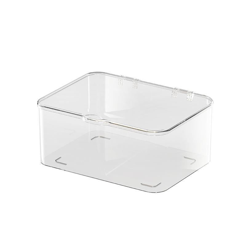 Transparent acrylic storage box Bathroom mask box Flip storage box Household cosmetics storage box Storage box