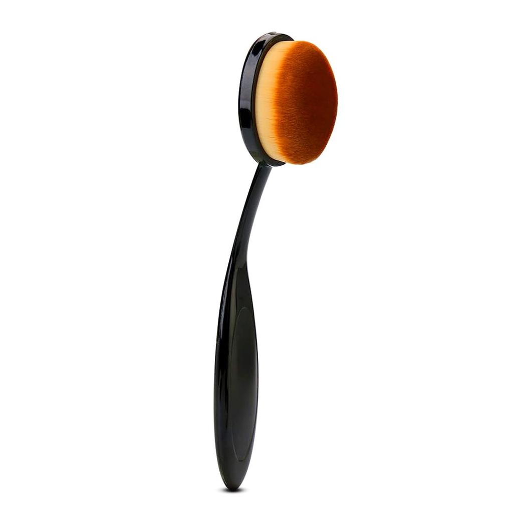 Gleva Oval Head Makeup Brush, Ultra-Soft Foundation and Contour Brush for Seamless Blending, Flawless Coverage and Precision Application - Toothbru