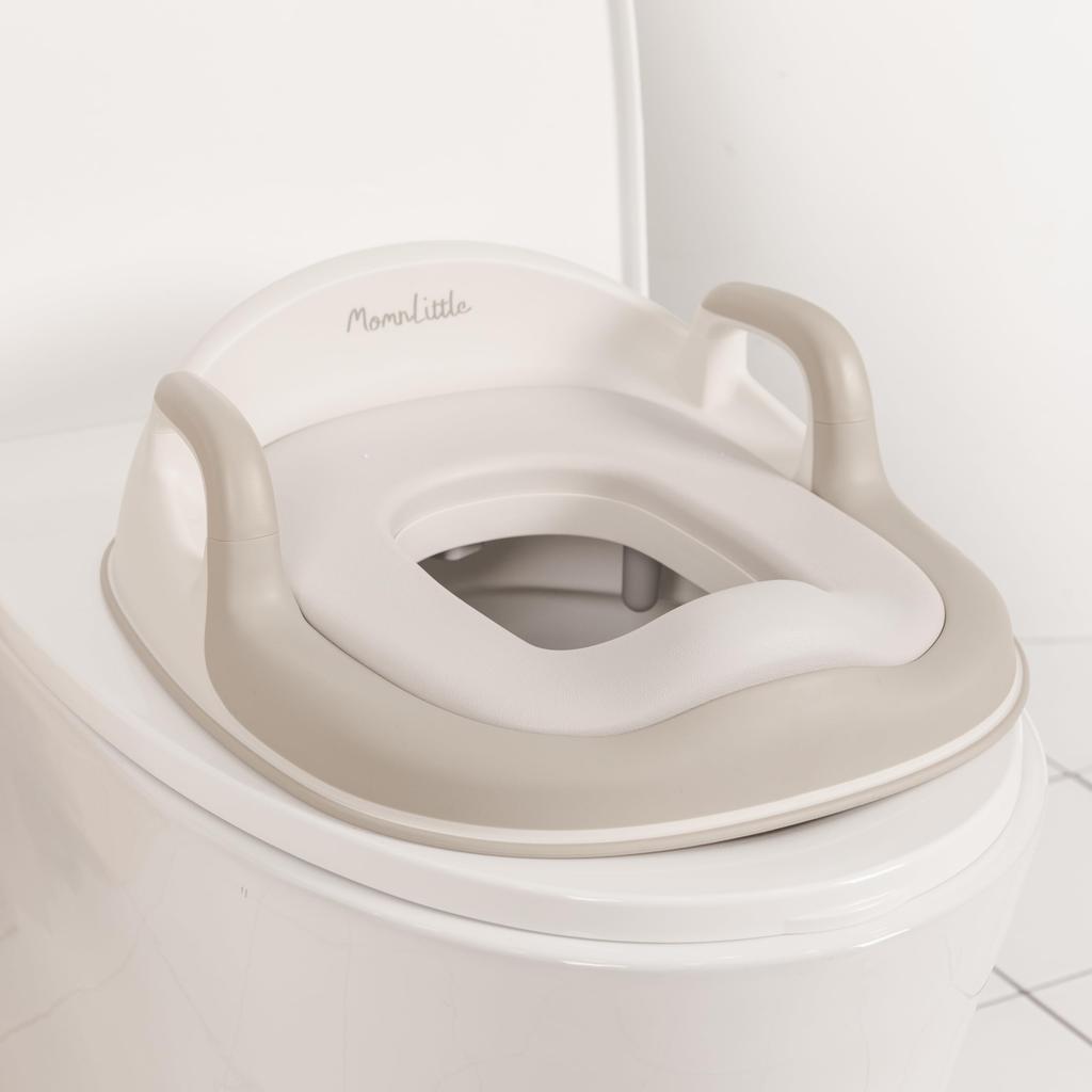 MomnLittle Toilet Seat and Step Set, 2-Step Toilet Trainer, Non-Slip Potty Step for Toddlers and Toilet Training (Toilet Seat and Step Set)
