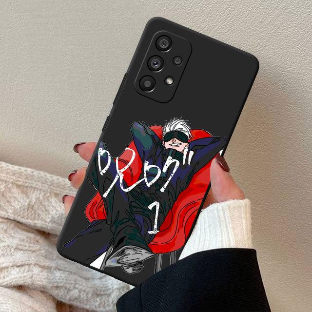 

Чехол для телефона Jujutsu Kaisen для Samsung Galaxy M51 M23 M31s M52 M30s M04 M13 M11 M31 M53 M32 5g M33, черные мягкие чехлы, чехол принципиально Samsung M32