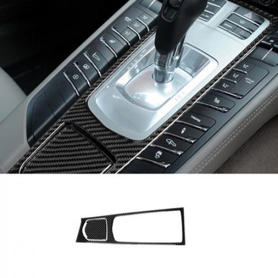 Carbon Fiber Central Console Gear Shift Frame Cover For Porsche Panamera 2010-16