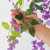 Faux Violet Blossom Trails Vintage Ceiling Backdrop Drooping Lavender Tendril Simple Synthetic Bush Twig Gorgeous Party Wreath
