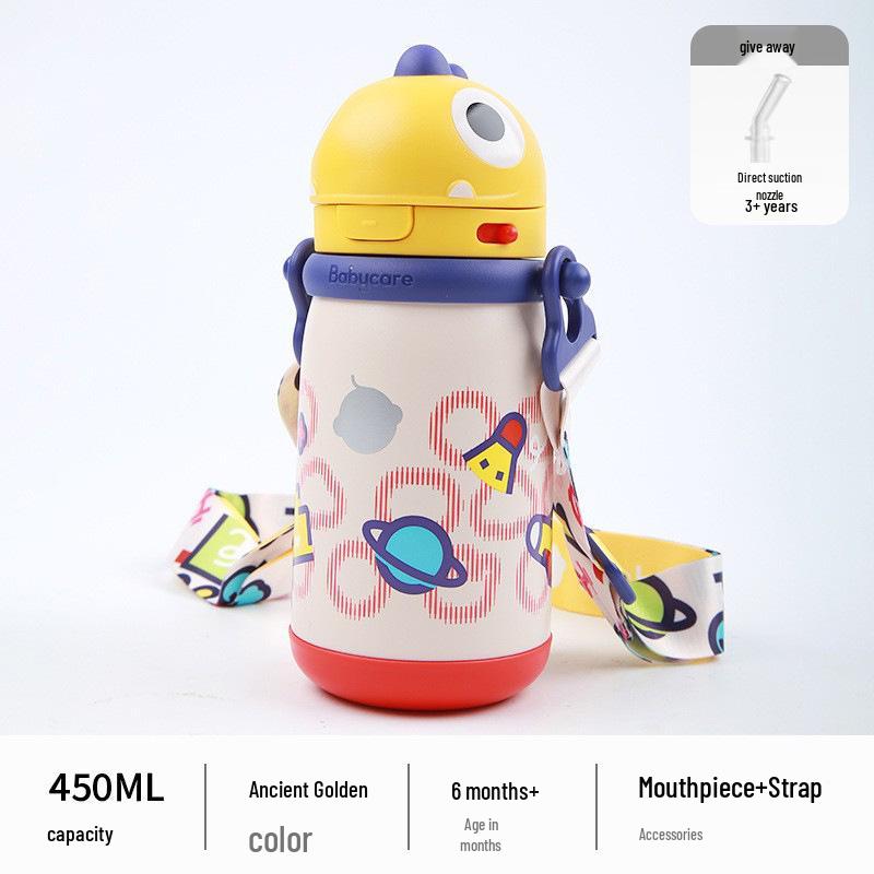 Babycare Kids' 600ml Insulated Monster Cup: Large Capacity, High-Value, Ages 3-12, Three-in-One Drink Hug