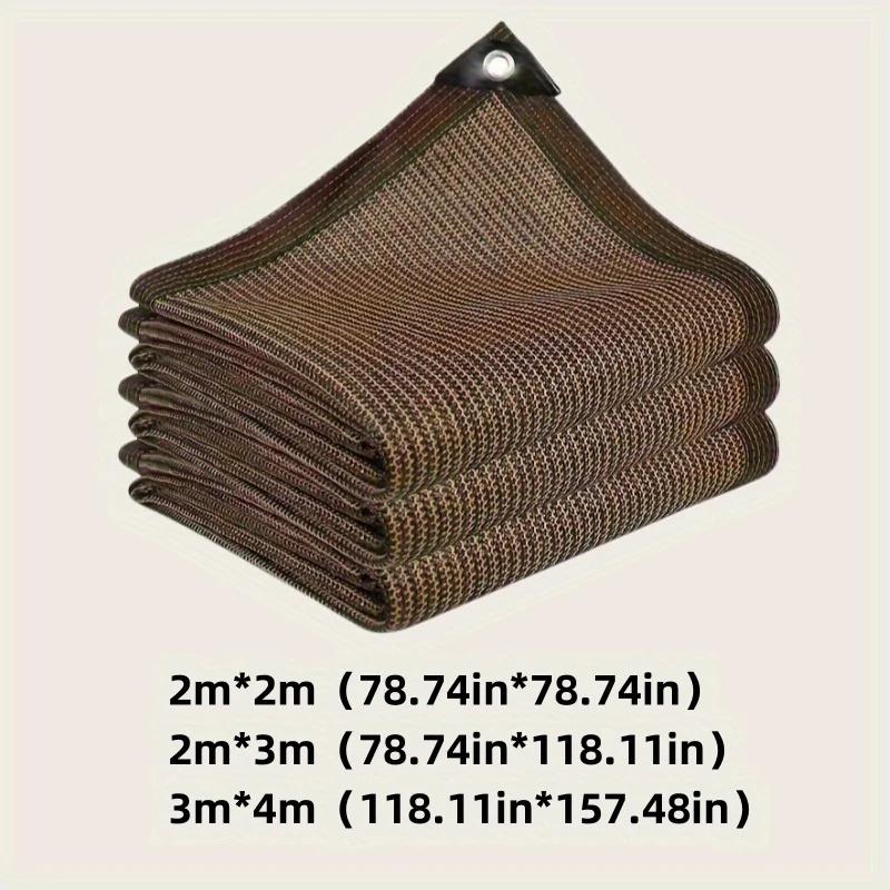 Langlebiges braunes UV-Schutz-Vordach - Outdoor-Sonnenschutznetz - Mehrere Größen für Reisen, Picknicks und Pools verfügbar