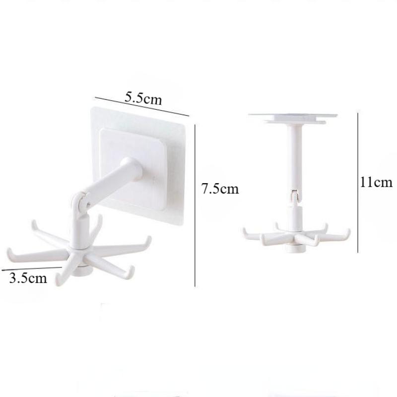 Kitchen Hook Multi-Purpose Hooks 360 Degrees Rotated Rotatable Rack For Organizer and Storage Spoon Hanger Accessories
