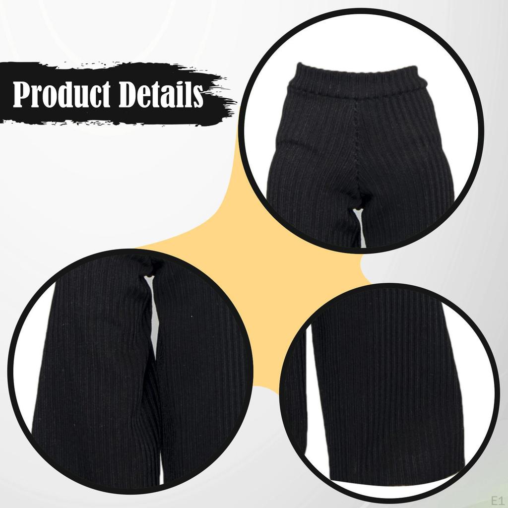 1/12 Scale Action Figure Clothes Women Dress Up Trousers Trendy Fashion Doll Costume Accessories for