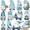 Set Wooden Christmas Dwarf Gnome Decoration Christmas Tree Decoration Wooden