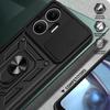 AMORUS For Xiaomi Poco F7 5G/Redmi Turbo 4 Pro 5G Case Kickstand PC+TPU Phone Cover with Camera Lens Slider
