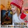 2D Advent Calendar Box, Christmas Countdown Calendar (with Dragon Decorative Toy), 24-Day Christmas Advent Calendar, Christmas Tree Decoration