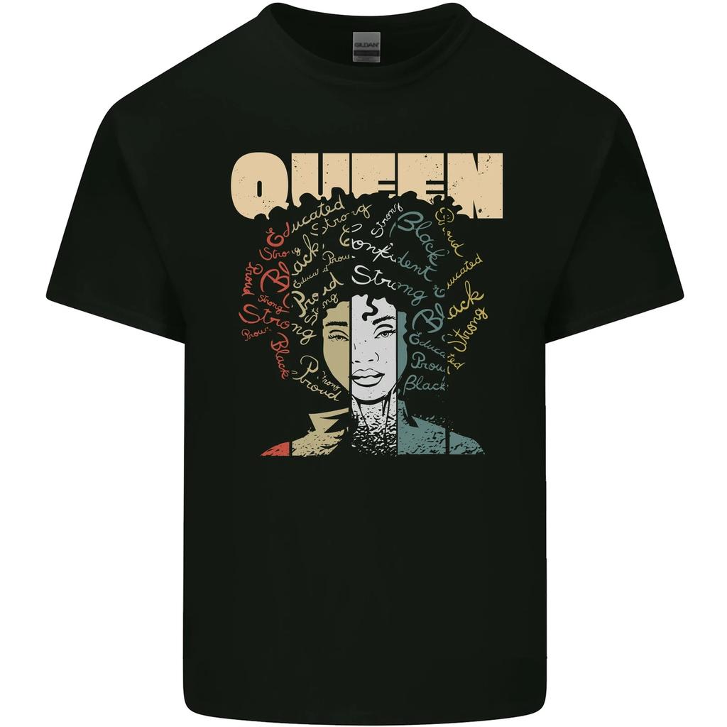 Black Queen Female Empowerment African Kids T-Shirt Childrens