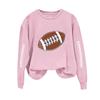 Unisex Fashion Print Neck Long Sleeve Sweatshirt
