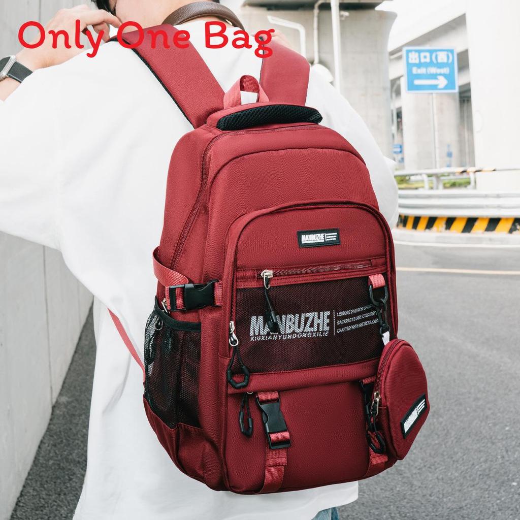 Style Backpack For Men Women Large Capacity Travel Schoolbag With Multiple Compartments