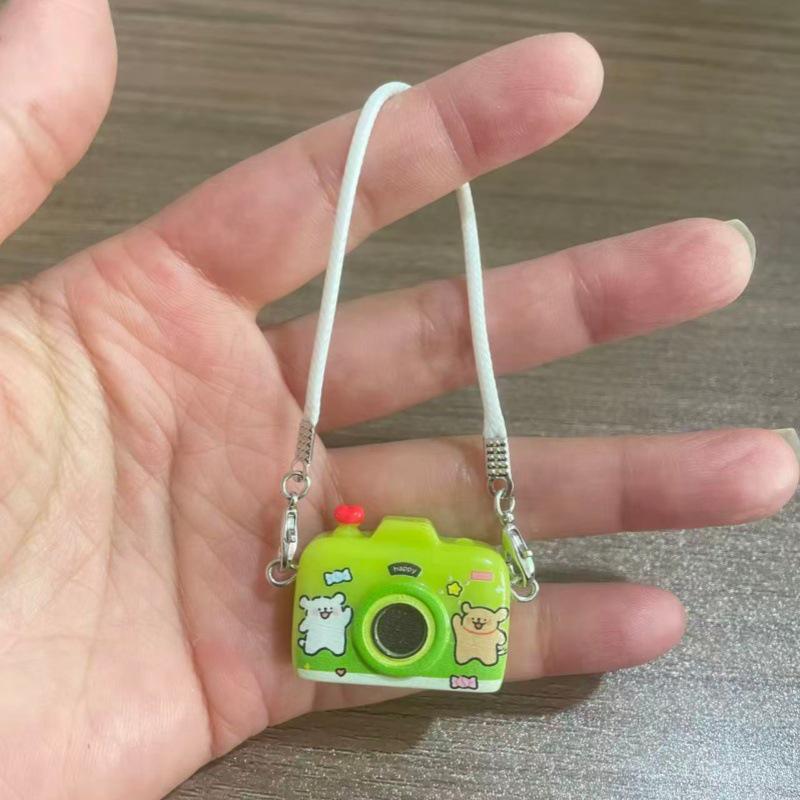 Dollhouse Miniature Cartoon Dog Crossbody Camera Bag for OB11 Doll