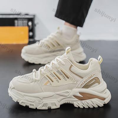 Chaussures de Mode Homme 2025 Printemps Automne Nouveaux Baskets à Plateforme Antidérapantes en Mesh Respirant Mode Confort Augmentation de la Hauteur Chaussures de Course Décontractées