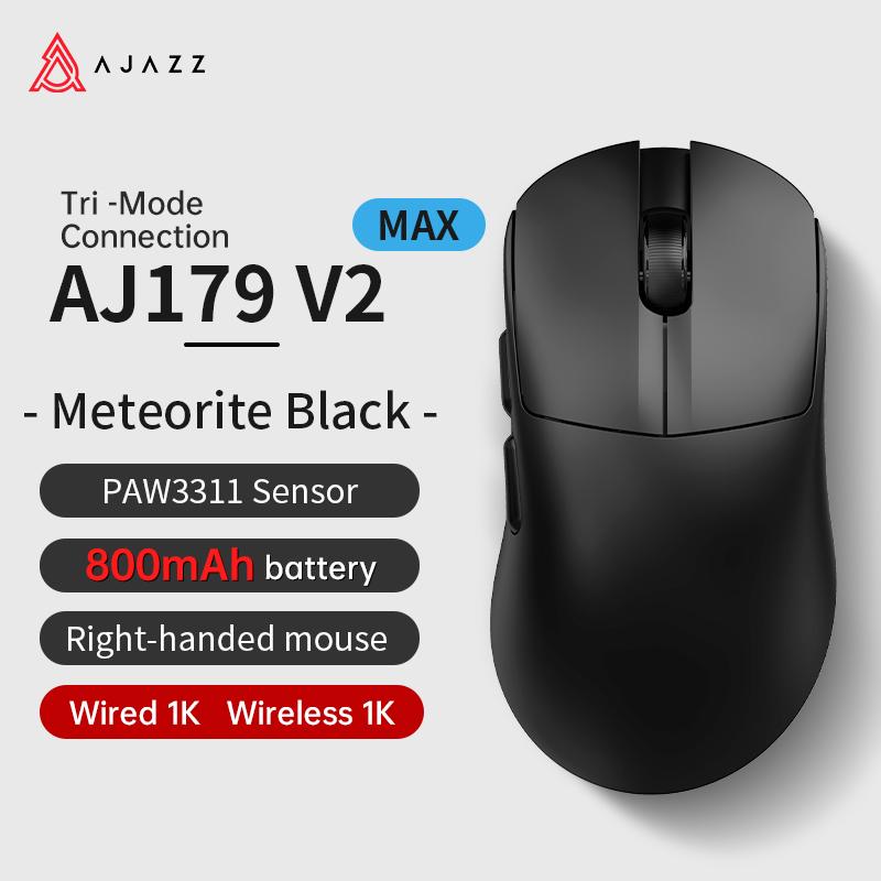 AJAZZ AJ179 PRO PAW3395 Lichtgewicht Bedrade Draadloze Muis met Magnetische Oplaadbasis Ergonomische Macro Gaming Muis voor PC Laptop