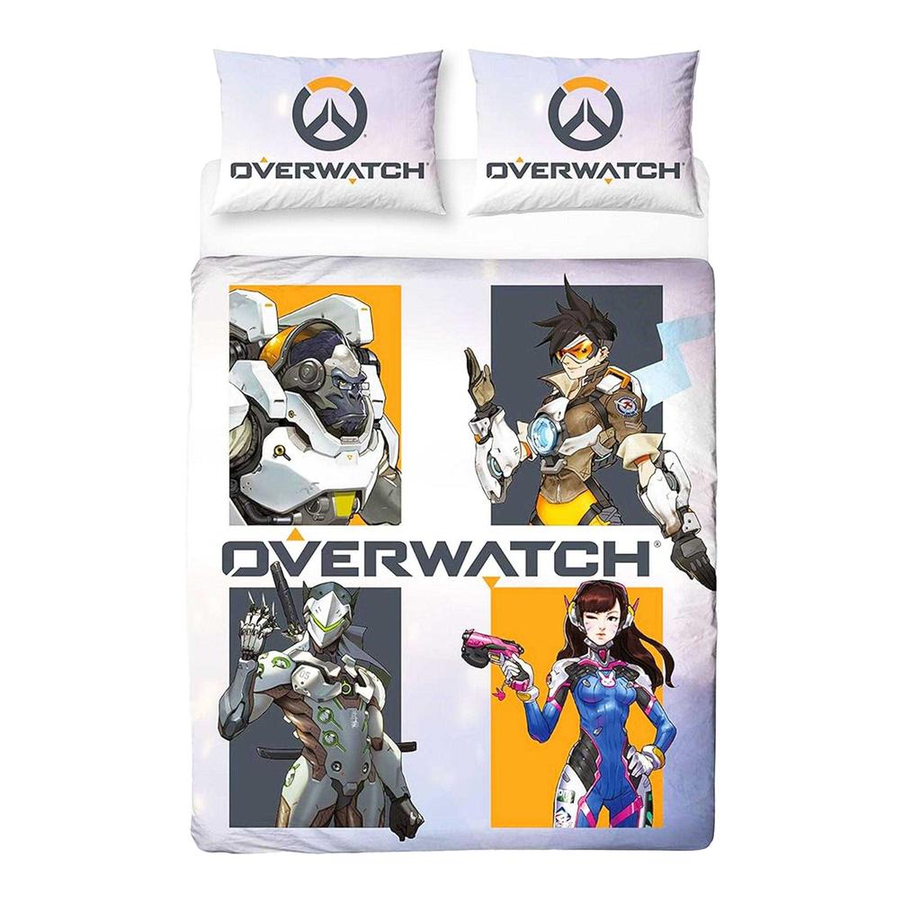 Overwatch Eat Sleep Character Reversible Duvet Set