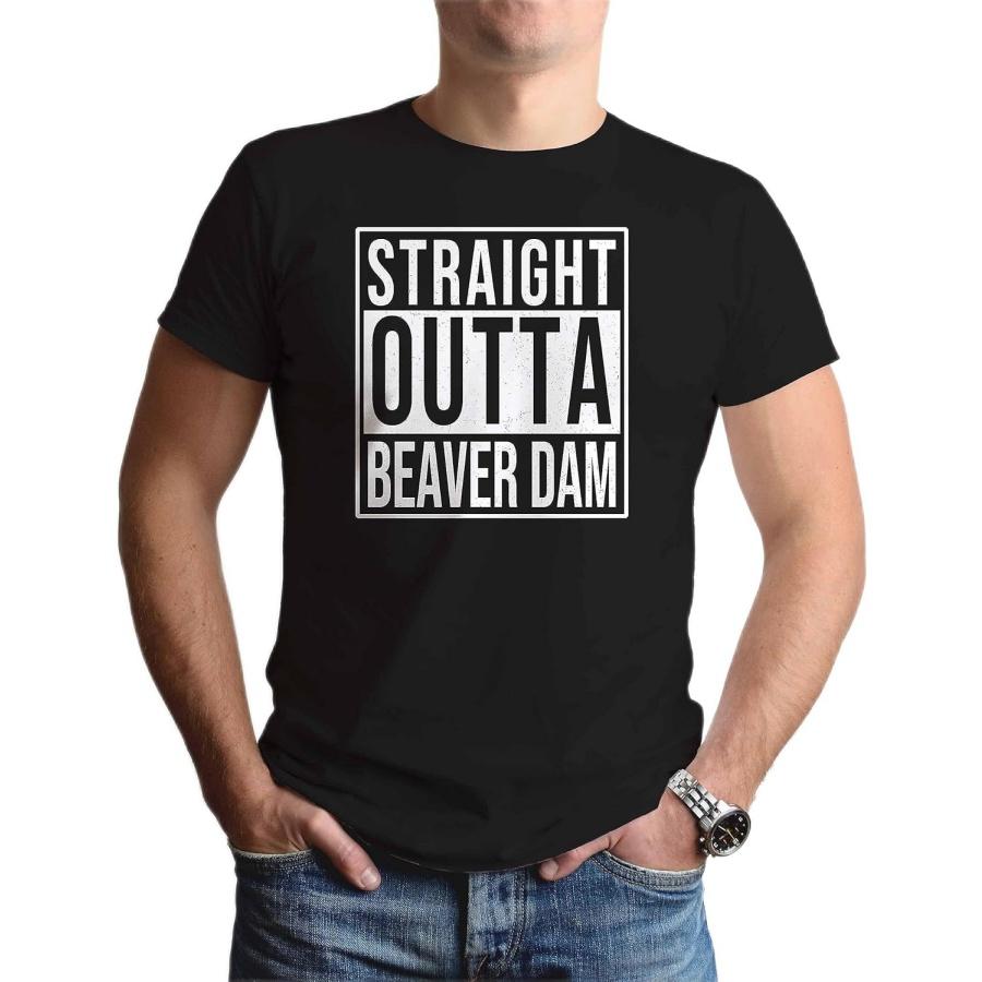 Straight Outta Beaver Dam USA T-Shirt Souvenir Gift for City Lover. Unisex XXXXXL разноцветный
