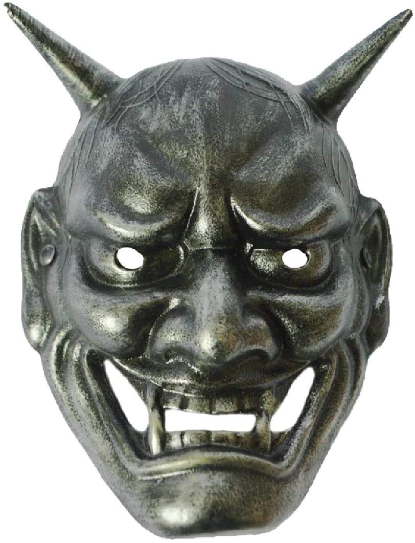 

Hannya Oni Mask Amulet Amulet Косплей Сцена Реалистичная Игра на Выживание [IMPACT Online] (Серебряный)