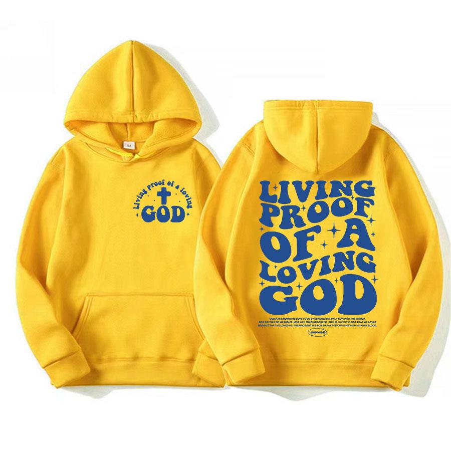 

Женская эстетичная христианская одежда Коричневые мужские худи с принтом Иисуса Живое доказательство любящего Бога S