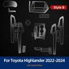 For Toyota Highlander 2024   Interior Film Transparent TPU Gear Panel Center Console Protection Sticker