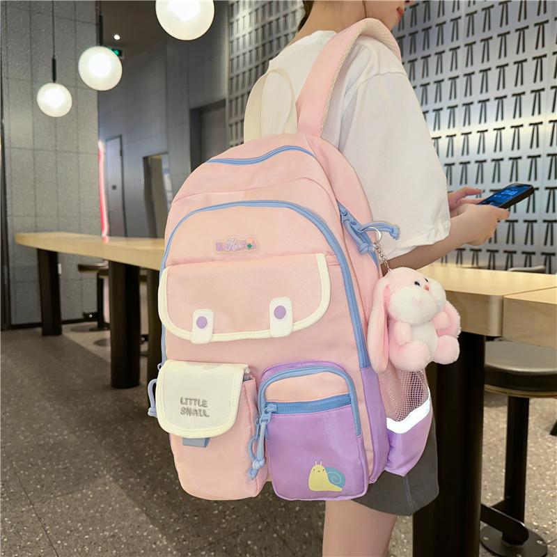 Cartoon Schoolbag For Primary School Students Grade 3-6 Large Capacity Backpack Lightweight And Lightweight Children's Schoolbag