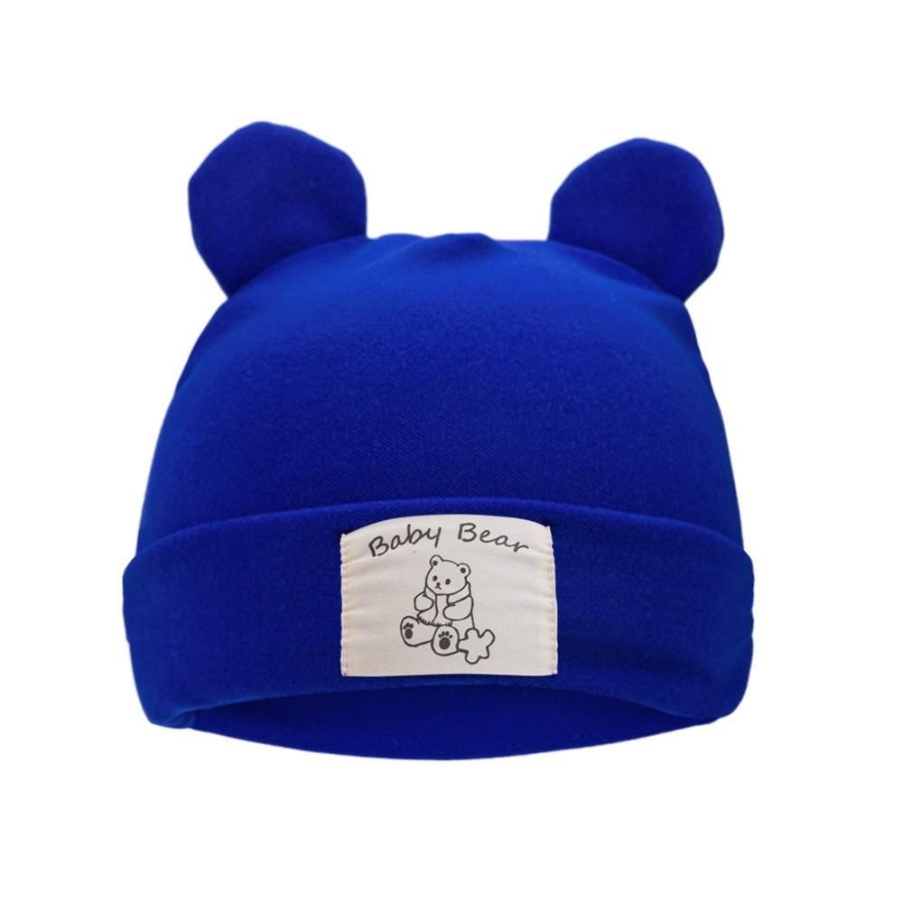 Windproof Beanies Bonnet Cute Bear Ear Ear Protection Cap New Pullover Hat  Autumn Winter