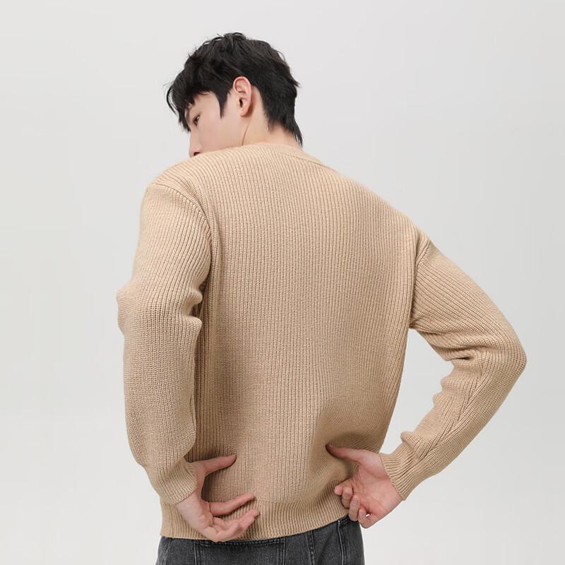 Mark Fairwhale Men's Retro Henley Button Knit Sweater