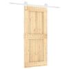 VidaXL Porte coulissante et kit de quincaillerie 90x210 cm pin massif, porte intérieure, porte de grange intérieure 3203222