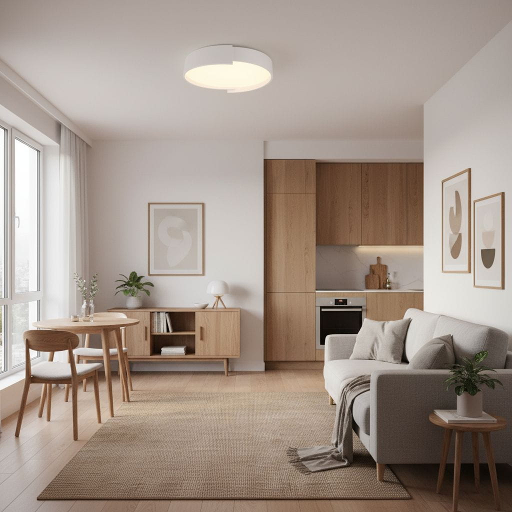 Acanto - Large Modern Ceiling Lamp 40cm LED 30W White