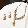 Wedding Women'S Necklace Earrings Set, Bridal Wedding Dress Necklace, Dinner Party Accessories