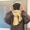 Soft Winter Cashmere Scarf Solid Color Coldproof Scarf Casual Men Wool Scarf  Gifts