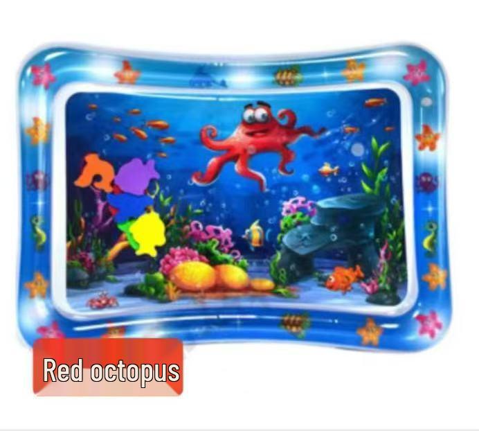 Grande Letto Acquatico Gonfiabile per Animali Domestici - Fresco, Ispessito, Antigraffio con Giocattolo a Forma di Pesce per Gatti e Cani