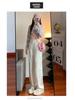Women's White High Waist Wide Leg Jeans - Summer Thin, Plus Size, Versatile, Floor Length