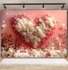 February 14 Valentine's Day Photography Background Rose Flowers Love Heart Kids Birthday Wedding Portrait Decor Photo Backdrop