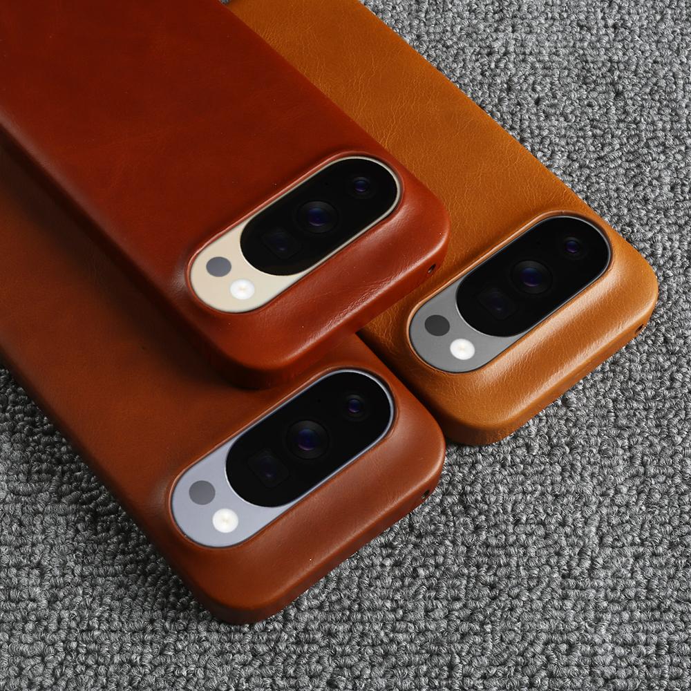 Pro Magsafe Originální kožené magnetické pouzdro pro Google Pixel 10 9 Pro XL 8 6A 7 Pro Vintag Oil Wax Business Kryt na telefon Zadní Coque