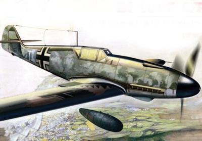 ICM Model BF 109 German Fighter Building Kit F-4/R3