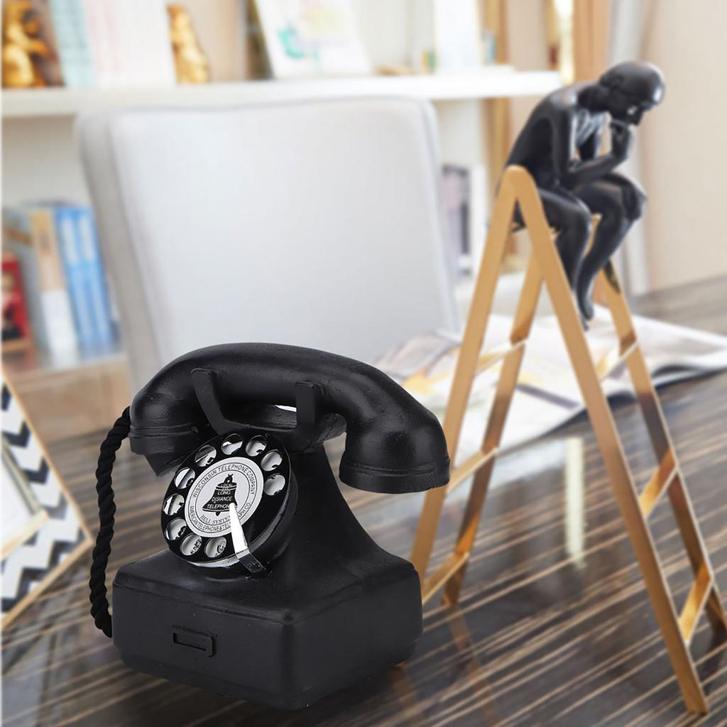 Vintage Retro Antique Phone Landline Telephone Home Desk Decor Ornament Photograph Props
