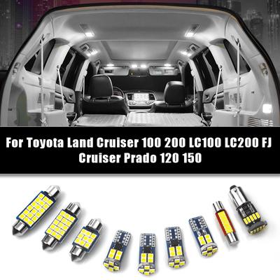 Zestaw żarówek LED do samochodu Lampa bagażnika Lampa wewnętrzna Toyota Land Cruiser 100 200 LC100 LC200 FJ Cruiser Prado 120 150