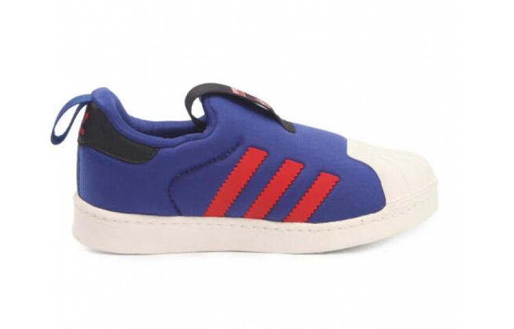 adidas Originals Superstar Collection 360 I Comfortable Low Top Toddler Shoes Blue Red Infant And Toddler BY9934