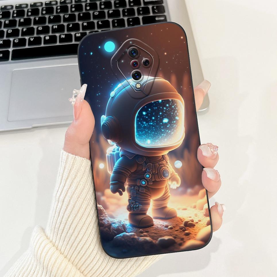 For Vivo 1920 Phone Case Vivo V17 Russia Y51 2020 Sept. X50 Lite Luxury Cartoon Animals Bumper Matte Silicone Soft Back Cover