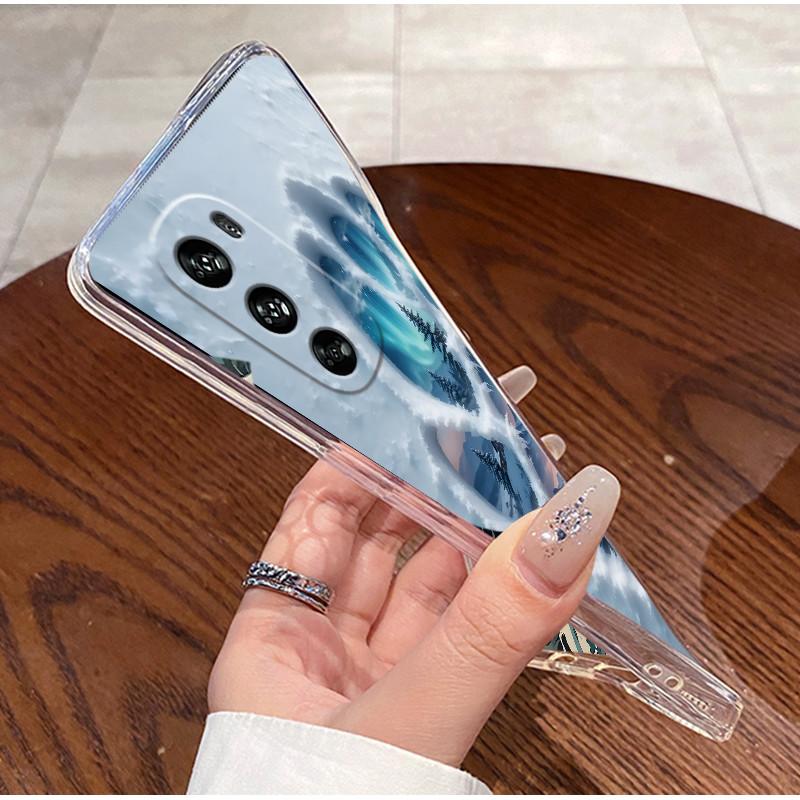 Phone Case For Motorola Moto G62 5G Soft Silicone TPU Clear Viral Popular Coconut Tree Painted Casing Shockproof Cover
