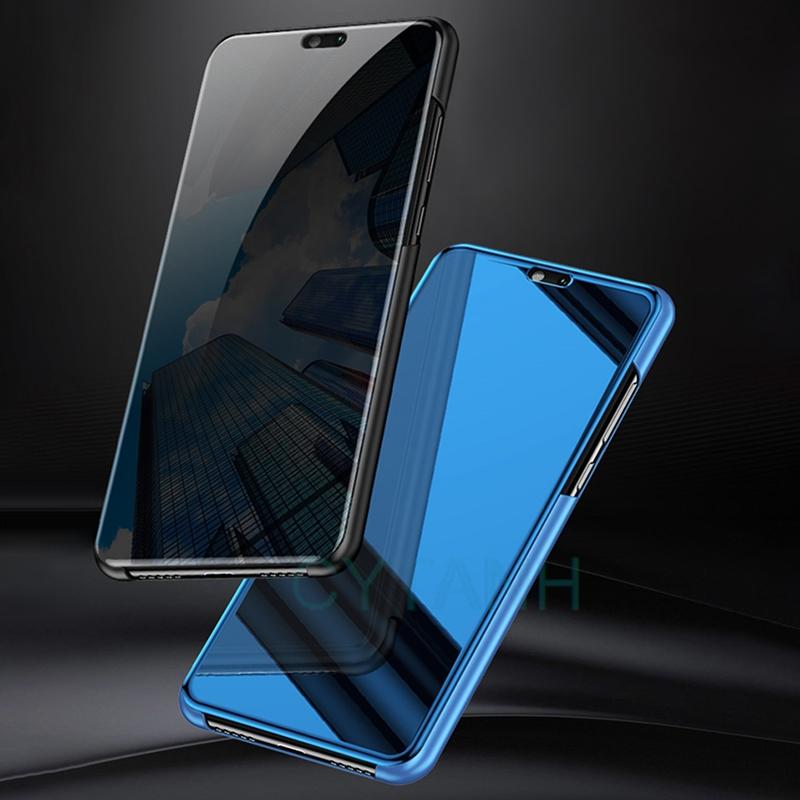 For Honor Magic5 Lite Case Smart Mirror Leather Flip Cover Honar Magic 5 Lite Magic5Lite 5G Magnetic Book Stand Shockproof Funda