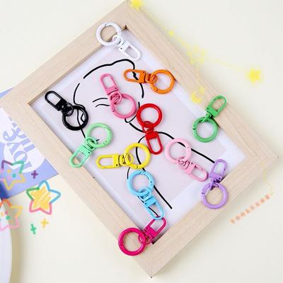 Split Ring Snap Lobster Clasp Hooks Candy Color DIY Jewelry Buckle Connector  Gift